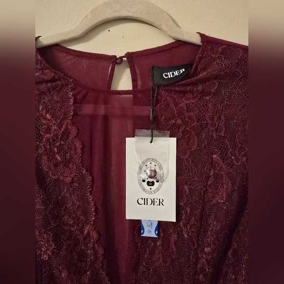 Cider Burgundy Lace Shapewear - Picture 3 of 9